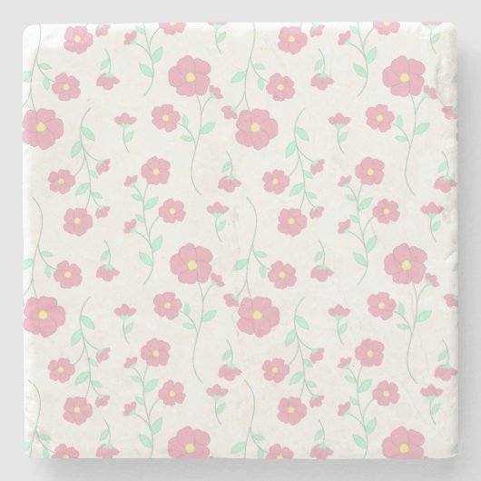 Bloesems Stenen Onderzetter (Voorkant)