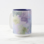 Bloesems Tweekleurige Koffiemok (Voorkant links)