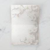 Bloesems van dankbaarheid blanco bedankkaart (Binnen)