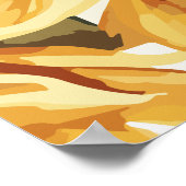 Bloesems van de Lente Zonnebloem Waterverf Poster (Hoek)