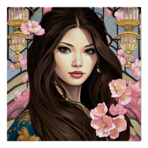 Bloesems van Elegantie Perfect Poster
