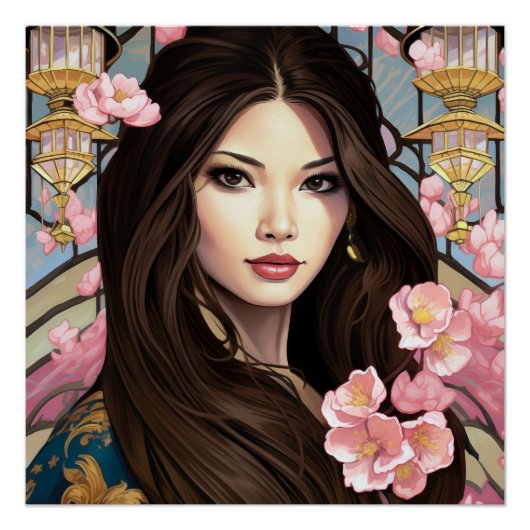 Bloesems van Elegantie Perfect Poster (Voorkant)