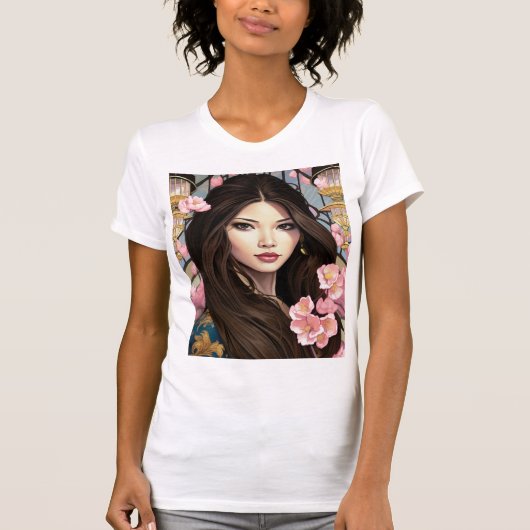 Bloesems van Elegantie T-shirt (Voorkant)
