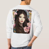 Bloesems van Elegantie T-shirt (Achterkant)