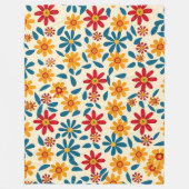 Bloesems van Joy 60x80 Fleece Deken (Voorkant)