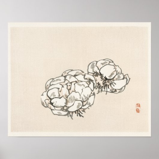 Bloesems van Kono Bairei (1844-1895) Poster (Voorkant)