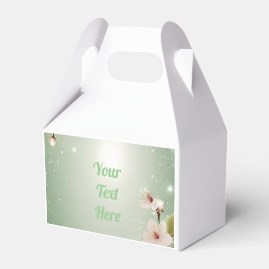 Bloesems van liefde bruiloft uitnodiging Collectie Bedankdoosjes (Voorkant Zijde)