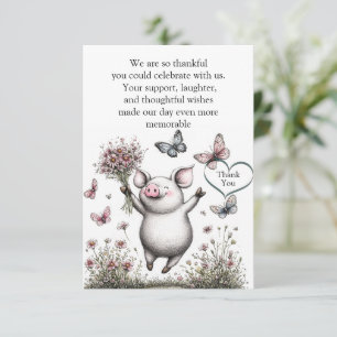 Bloesems van vreugde bedankkaart