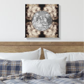 Bloesems Vintage Maak Je Eigen Foto Canvas Afdruk (Insitu (Slaapkamer))