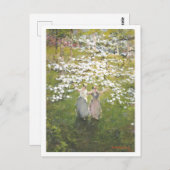 Bloesems Vriendschap/Zusterschap Schilderij Briefkaart (Voorkant / Achterkant)