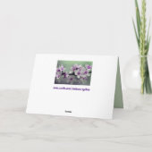 bloesems wenskaart kaart (Achterkant)