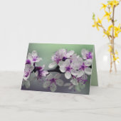 bloesems wenskaart kaart (Gele Bloem)