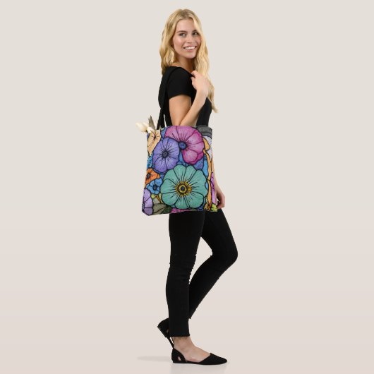 bloesemtuin tote bag (Op model)