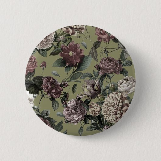 bloespatroon ronde button 5,7 cm (Voorkant)