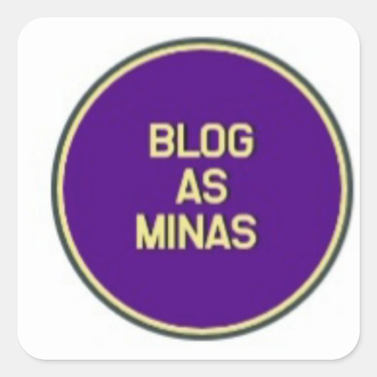 Blog As Minas Vierkante Sticker (Voorkant)