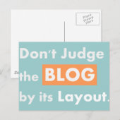 Blog citeert niet rechter briefkaart (Voorkant / Achterkant)