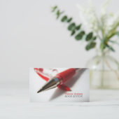 Blog schrijver schrijver schrijver romanschrijver  visitekaartje (Staand voorkant)