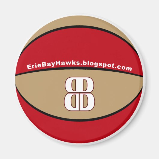 Blog Talk BayHawk basketbalmagneet Magneet (Voorkant)