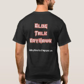 Blog Talk BayHawk Logo Black T-Shirt (Achterkant)