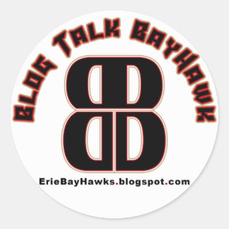 Blog Talk BayHawk Witte Stickers