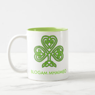 Blogam Mhaimeó - Grandma's Cuppa in het Iers Gaeli Tweekleurige Koffiemok
