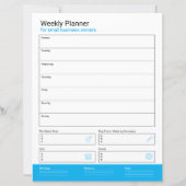 Blogberichtplanner sjabloon (Achterkant)