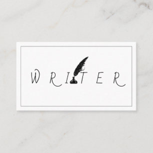 Blogger auteur dichter visitekaartje