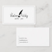 Blogger auteur dichter visitekaartje (Voorkant / Achterkant)