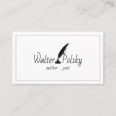 Blogger auteur dichter visitekaartje (Voorkant)