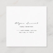 Blogger Blogger Blogger Blogger - gewoon modern Vierkante Visitekaartje (Achterkant)