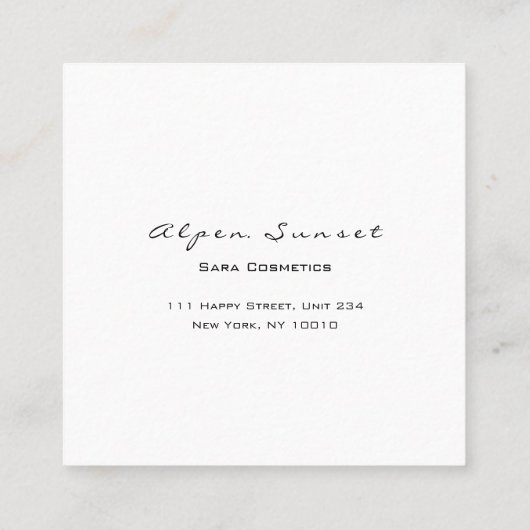 Blogger Blogger Blogger Blogger - gewoon modern Vierkante Visitekaartje (Achterkant)