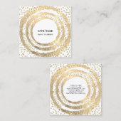 Blogger Blogger White Mode voor Event Planner Musi Vierkante Visitekaartje (Voorkant / Achterkant)