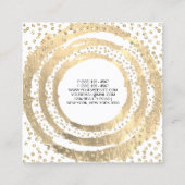 Blogger Blogger White Mode voor Event Planner Musi Vierkante Visitekaartje (Achterkant)