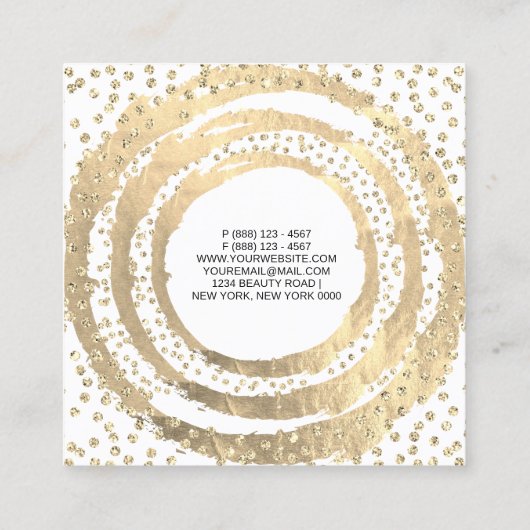 Blogger Blogger White Mode voor Event Planner Musi Vierkante Visitekaartje (Achterkant)