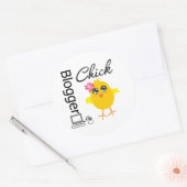 Blogger Chick Ronde Sticker (Envelop)