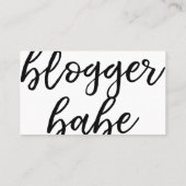 Blogger en grafische ontwerper visitekaartje (Achterkant)