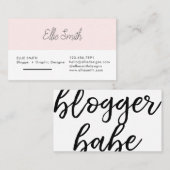 Blogger en grafische ontwerper visitekaartje (Voorkant / Achterkant)
