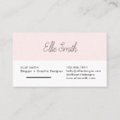 Blogger en grafische ontwerper visitekaartje (Voorkant)