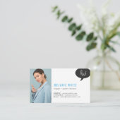 Blogger en grafische ontwerper visitekaartje (Staand voorkant)