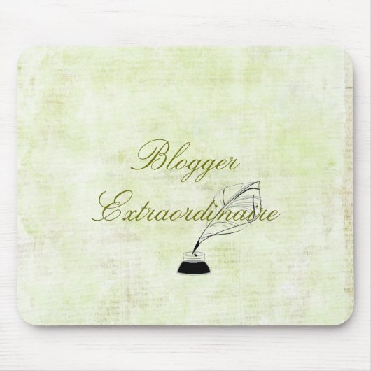 Blogger Extraordinaire Mousepad Muismat (Voorkant)