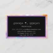 Blogger holografische Logo voor gebeurtenisplanner Visitekaartje (Achterkant)