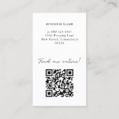 Blogger Influencer Content Creator Photo QR Code Visitekaartje (Achterkant)
