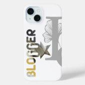 BLOGGER iPhone Cases Trend Abstract Zwart Wit (Achterkant)