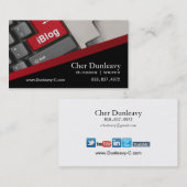 Blogger Journalist News Writer WordPress Blog Visitekaartje (Voorkant / Achterkant)