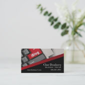 Blogger Journalist News Writer WordPress Blog Visitekaartje (Staand voorkant)