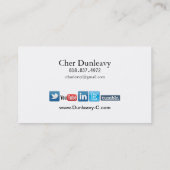 Blogger Journalist News Writer WordPress Blog Visitekaartje (Achterkant)