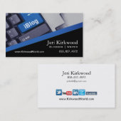 Blogger Journalist News Writer WordPress Blog Visitekaartje (Voorkant / Achterkant)