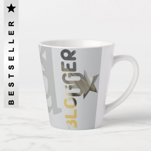 BLOGGER Latte Mok Abstract interieur zwart