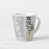 BLOGGER Latte Mok Abstract interieur zwart (Rechterhoek)