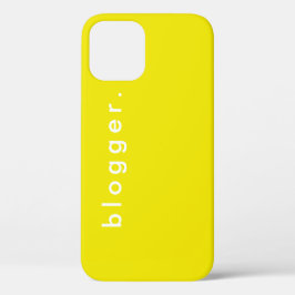 Blogger levendig geel, eenvoudig modern bedrijf Case-Mate iPhone case